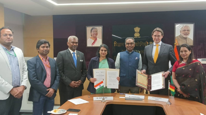 LoI signed between DST & Fraunhofer ISE on hydrogen & clean energy technologies can accelerate energy transition in India