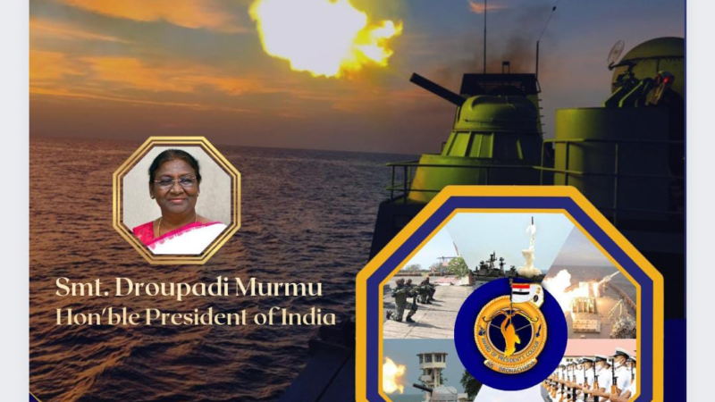 CURTAIN RAISER AWARD OF PRESIDENT’S COLOUR TO INS DRONACHARYA