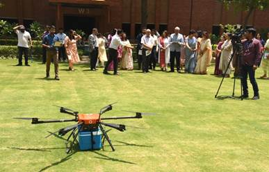 India successfully conducts trial of blood bag delivery via drones