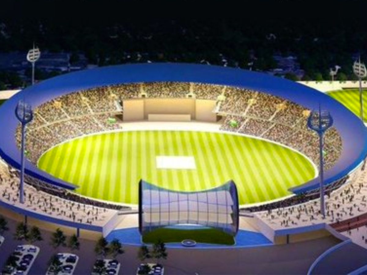 Lays foundation stone of International Cricket Stadium in Varanasi, Uttar Pradesh