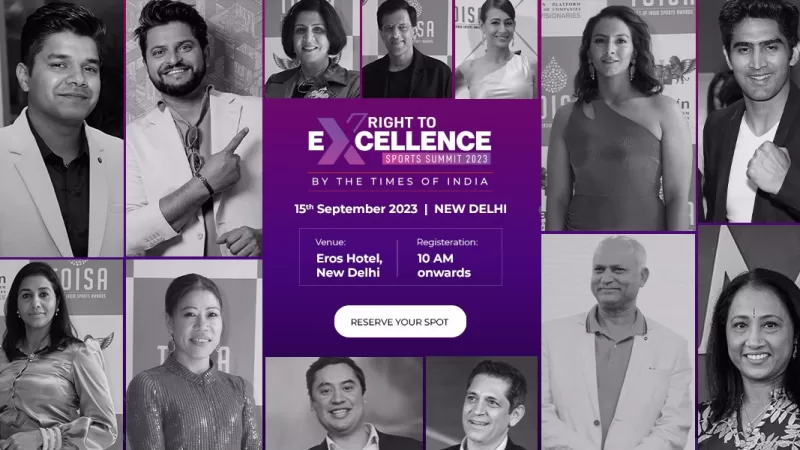 The Times of India Unveils ‘Right to Excellence’ Series, Kicking Off with Sports Summit 2023
