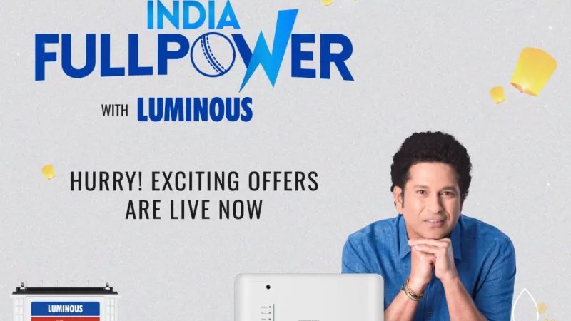 Luminous Power Technologies launches “India Full Power”festivecampaign on its diverse range of energy solutionsavailable on Amazon & Flipkart India