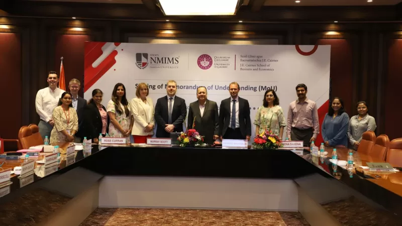 A Transformative Global Partnership: SVKM’s NMIMS University Signs Historic MoU with University of Galway, Ireland