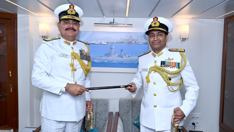 REAR ADMIRAL CR PRAVEEN NAIR TAKES OVER AS FLEET COMMANDER OF THE SWORD ARM