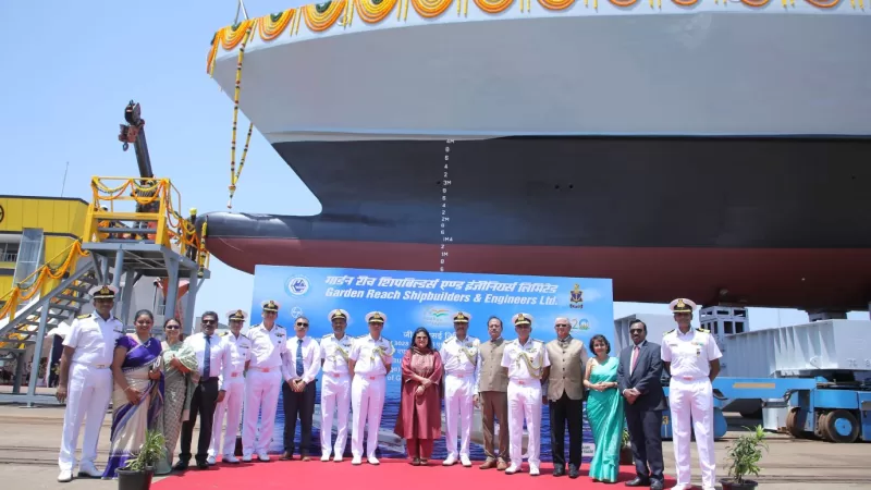 ‘AMINI’, FOURTH SHIP launched AT M/s L&T, KATTUPALLI