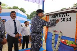 Indigenous design and construction of 8th ASW SWC ships begins in Kolkata