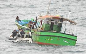 ICG rescues lives of 11 Indian fishermen stranded off Kerala coast