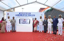 First advanced frigate “Triput” for Indian Navy launched in Goa