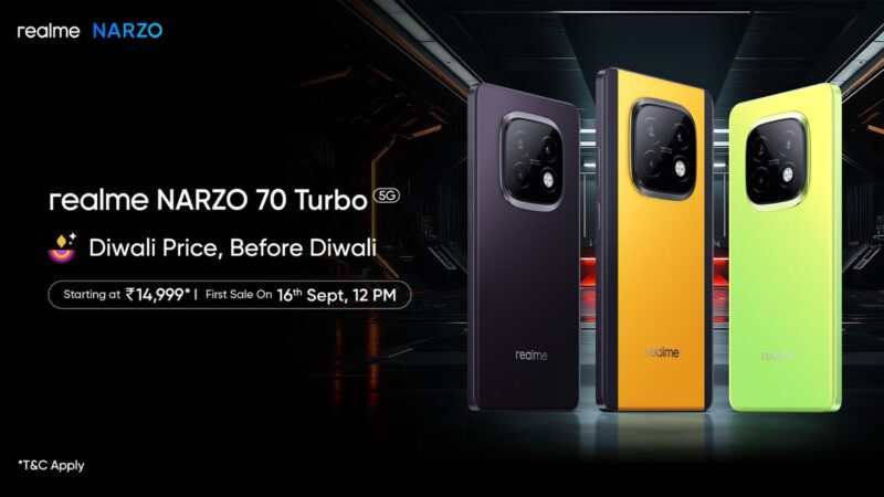 realme unveils NARZO 70 Turbo 5G with Turbo Performance along with realme Buds N1 starting from INR 14,999 & INR 1,999 respectively