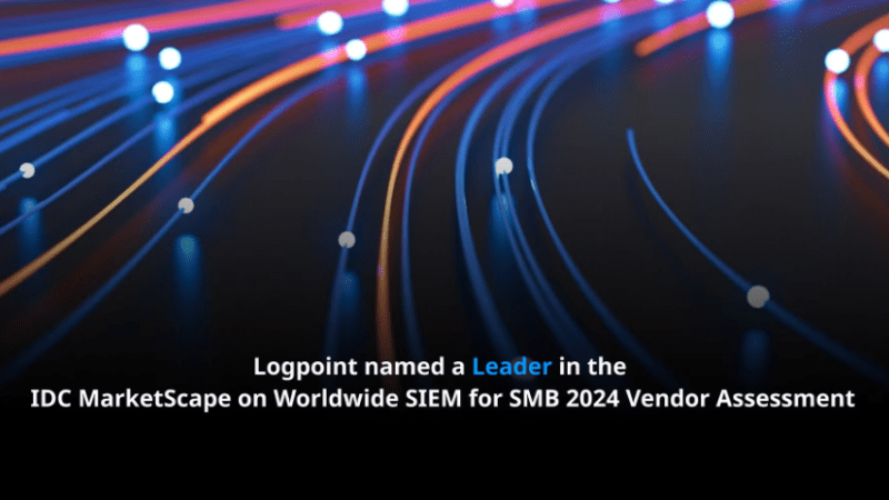 Logpoint named a Leader in the IDC MarketScape on Worldwide SIEM for SMB 2024 Vendor Assessment