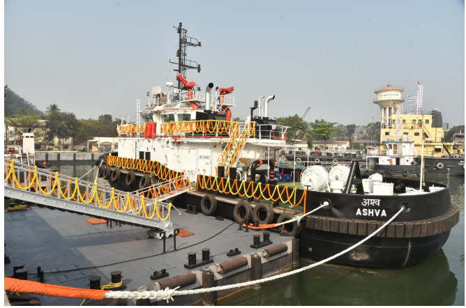 Induction of Tug ‘Ashva’ at Naval Dockyard, Visakhapatnam
