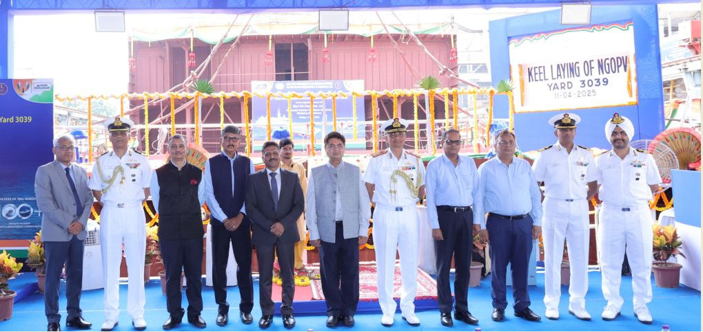 Indian Navy Construction Begins for NGOPV (Yard 3039)