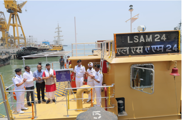 10th ACTCM Barge LSAM 24 Delivered to Indian Navy