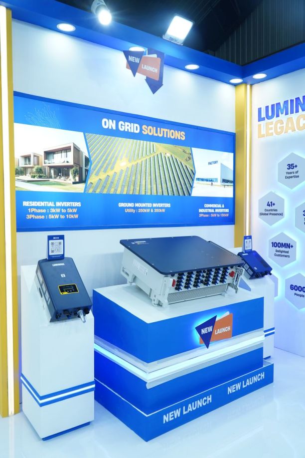 Luminous Power Technologies showcases NXIA Utility String Inverter Series at the India Green Energy Expo 2025 [Business]