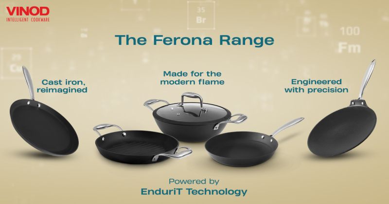 Vinod Intelligent Cookware Launches ‘Ferona’ – A Lightweight, No-Seasoning Cast Iron Range Built for Today’s Kitchens