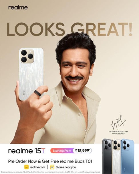 realme 15T Debuts in India with Sleek Premium Design and Dual 50MP Cameras, Starting at ₹ 18,999