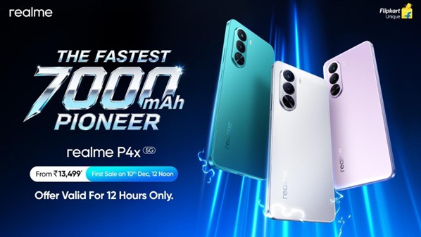 ​realme P4x, the Fastest 7000mAh Pioneer and realme Watch 5 launched in India starting from INR 13,499* and INR 3,999* respectively