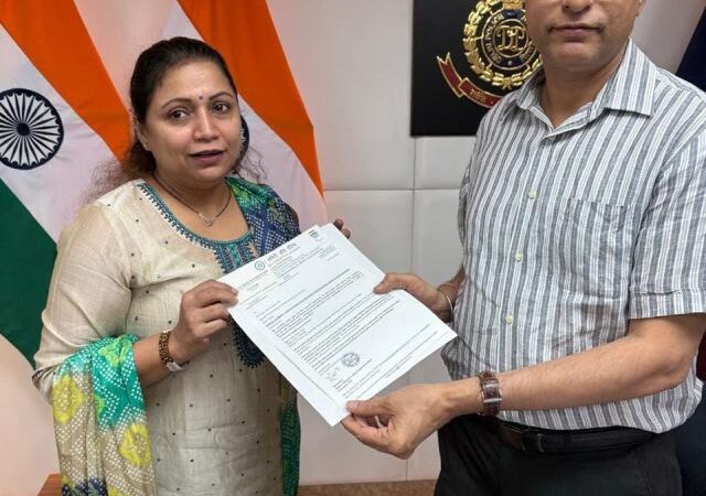 ​Parul Singh, Delhi Paralympic Committee President Congratulates DGP Chandigarh Dr. Sagar Preet Hooda on Receiving President’s Medal for Distinguished Service