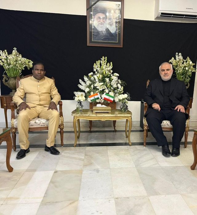 Dr. K. A. Paul hosted today by the Iranian representative Dr Abdul Majid Hakeem Ilahiand and the Iranian Ambassdor  in New Delhi, Calls for Immediate Ceasefire and 72-Hour Window for Peace Talks