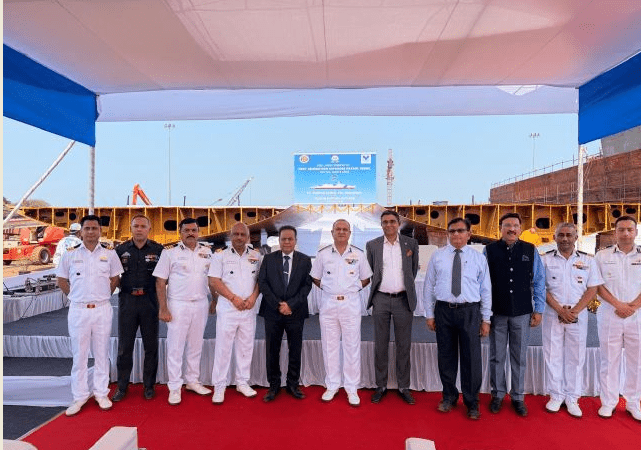 Keel laid for two Next Generation Offshore Patrol Vessels for Indian Coast Guard