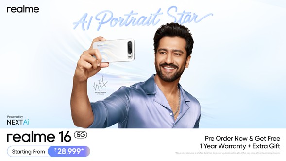 ​realme 16 5G Launched in India with Slim Air Design, 7000mAh Battery – Best Smartphone Under ₹30,000