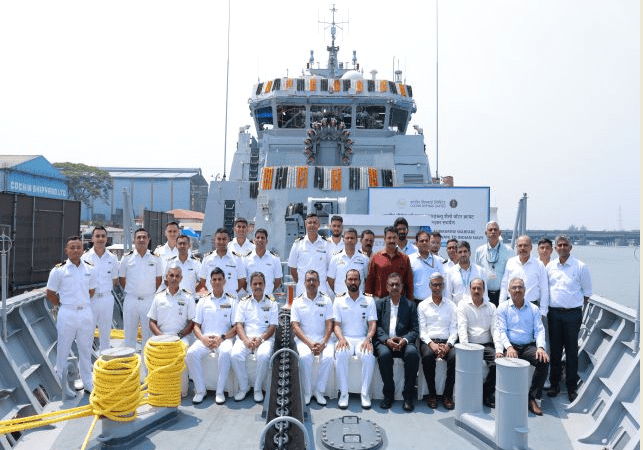 CSL Kochi Hands Over ASW Craft ‘Malwan’ to Indian Navy