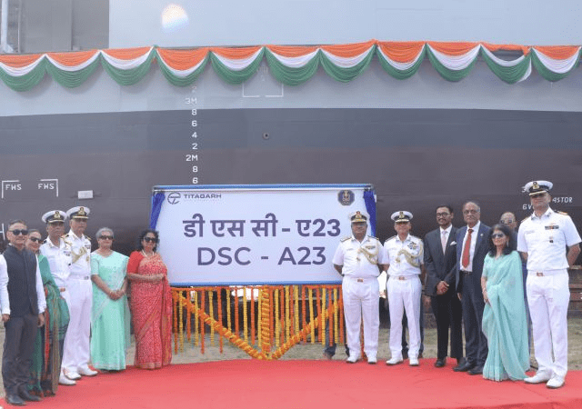 Navy Launches Fourth Diving Support Craft DSC A 23
