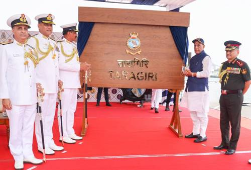 Indian Navy Commissions Stealth Frigate ‘INS Taragiri’ in Visakhapatnam