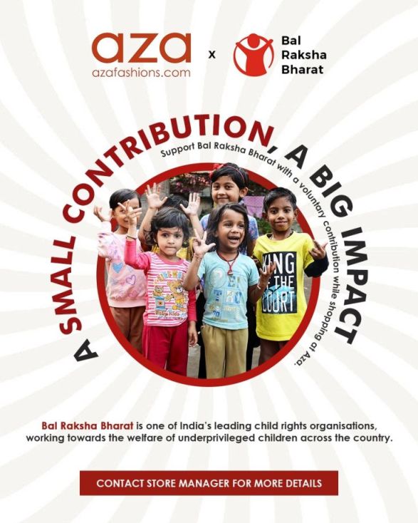 ​Aza Announces Association with Bal Raksha Bharat to Support Meaningful Social Impact