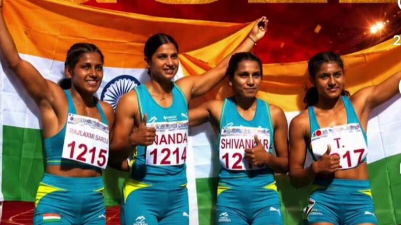 ​India Wins Women’s 4×100m Relay Gold at New Taipei City Athletics Open 2026