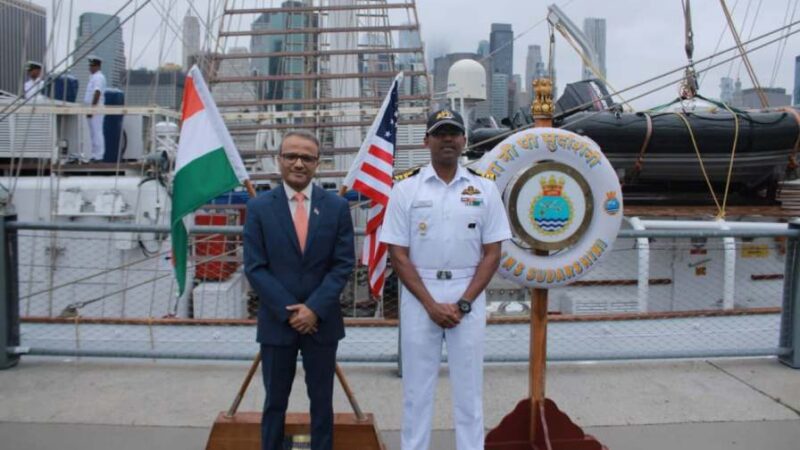 India’s Sail Training Ship INS Sudarshini Enhances Maritime Ties During New York Visit