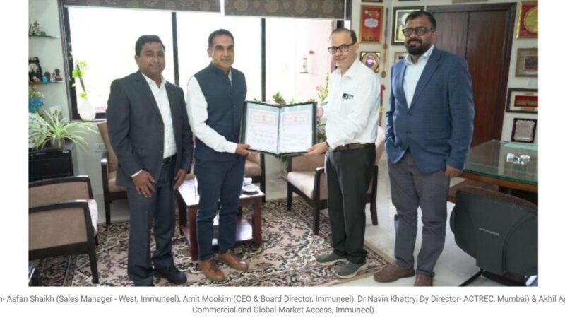 Immuneel Therapeutics and Tata Memorial Centre Sign Strategic MoU to Advance Cell and Gene Therapy Research in India