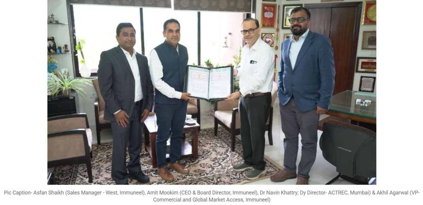 Immuneel Therapeutics and Tata Memorial Centre Sign Strategic MoU to Advance Cell and Gene Therapy Research in India