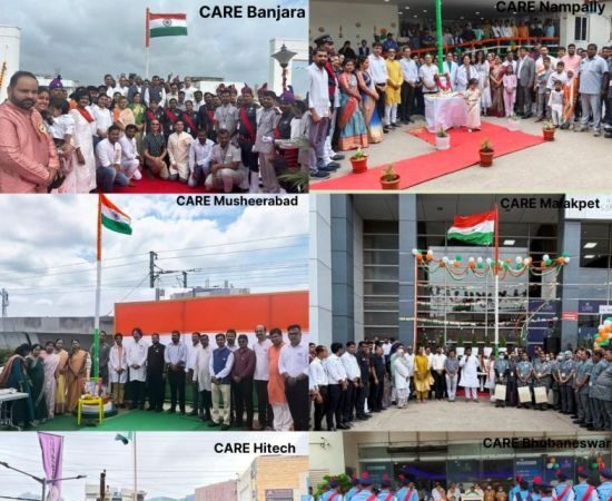CARE and Aster Hospitals Celebrate 80th Independence Day with Patriotic Fervour